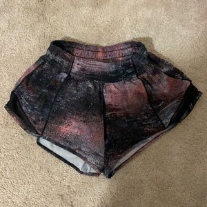 Lululemon Galaxy Hotty Hot Shorts 2.5 Inches